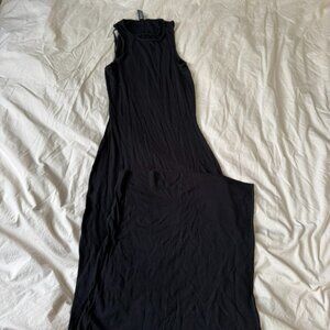 Skims Soft Lounge Cutout Dress Black Size Medium